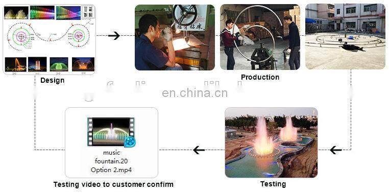 Outdoor water features led garden pillar fountain