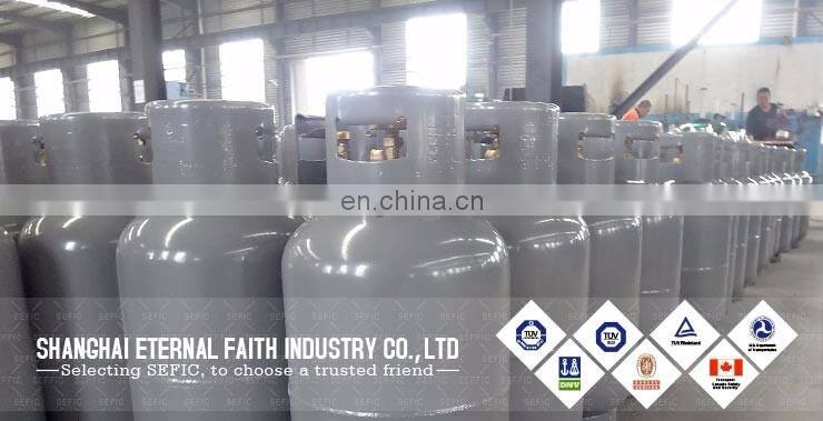 3kg-48kg Orange Color Cooking LPG Cylinder