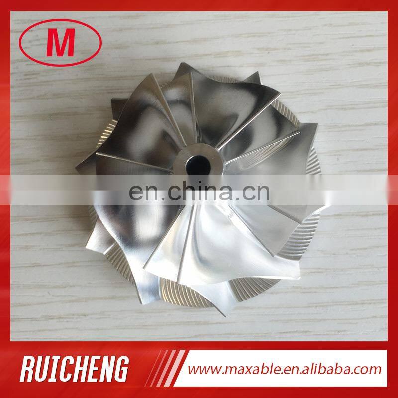 TD04HL 19T 46.02/58.00mm 5+5 blades 49189-X Turbocharger milling/aluminum 2618/billet compressor wheel for Volvo