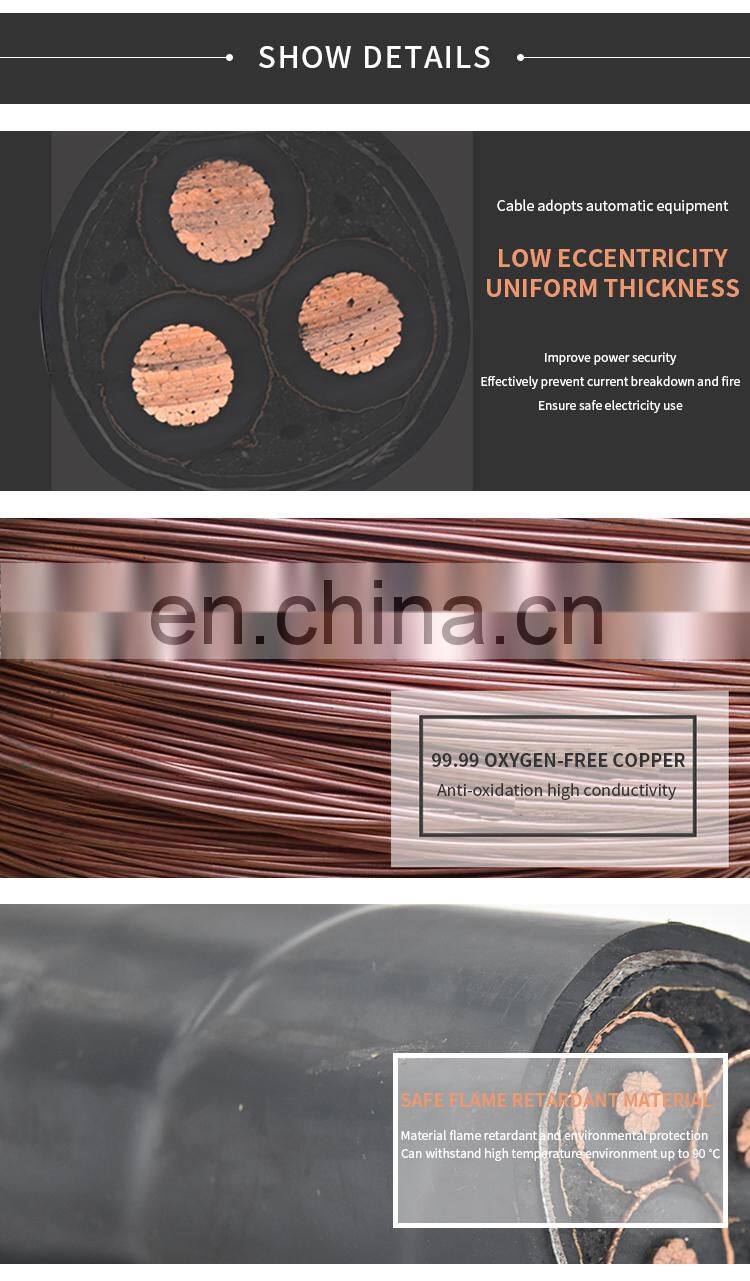 Wholesale waterproof 3 core wire cable power electric