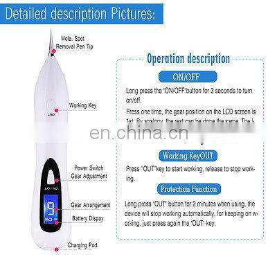 Mini Skin Tag Remover Device Portable Spider Vein Beauty Pen Mole Removal Machine for Skin Care