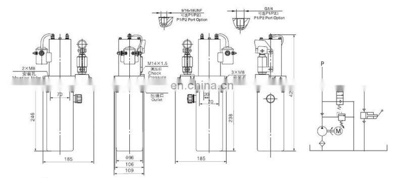 Wheel Chair Mini Powerpack 12V 0.8KW