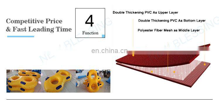 8 shaped double water ski tube inflatable floating ring