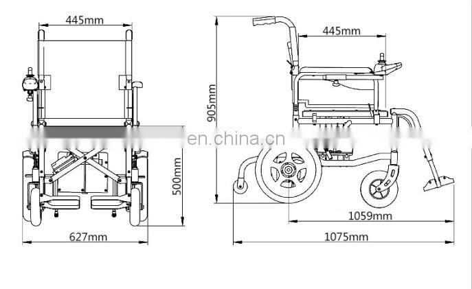 5200A Lightweight Folding Power cheap Electric wheelchair for sale