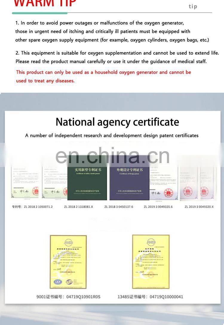 Hot Selling Cheap Custom Portable Concentrator Oxygen 3l With Battery