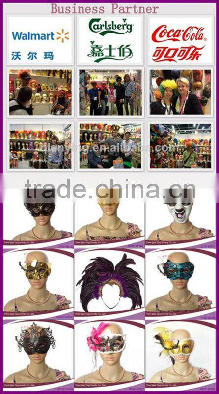 nice peacock feather venetian mask for party decoration