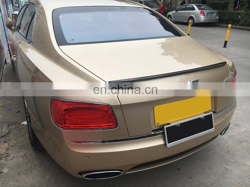 Carbon fiber Rear Duck Spoiler for Bentley Continental Flying Spur 13-16