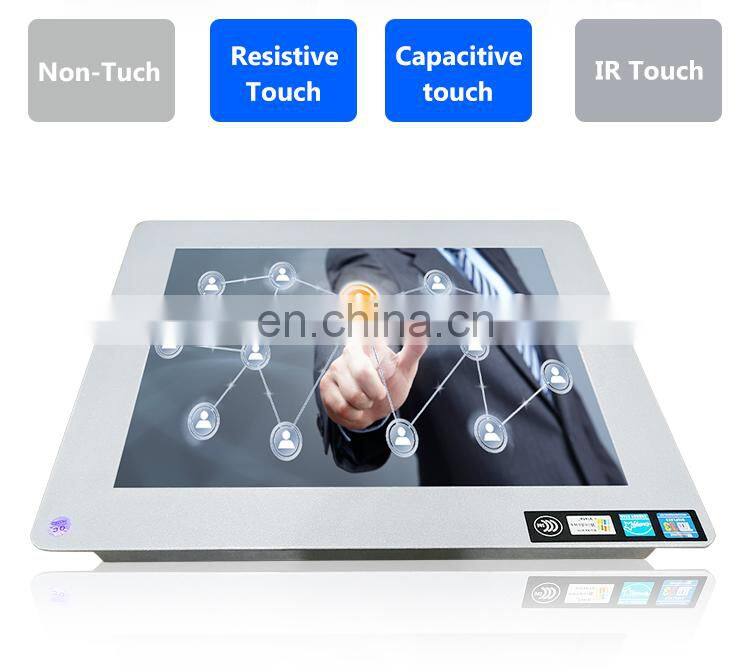 12" industrial VGA Metal Case Embedded Monitor Touch Screen LCD Display DC12V 2A