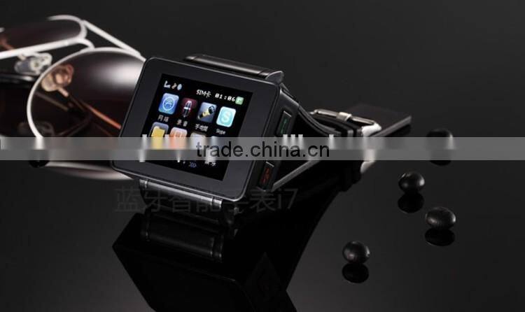 2016 New hot saling i7 BT Smart watch with GPRS internet access Smart watch for taking pictures by remote control smart Phone