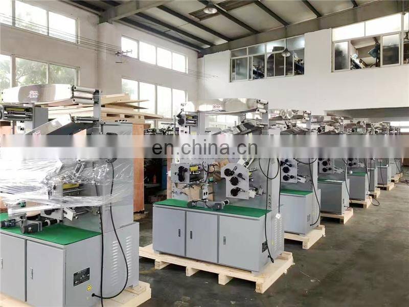 UGS42S Automatic roll to roll fabric washable label flexo Label Printing Machine, flexographic wash care cotton ribbon printer