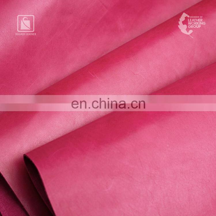 Glossy Top Side 1 mm Thickness Vegetable Tanned Full Grain Genuine Leather Exporter