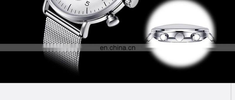 SINOBI Minimalism Man Wristwatch Date Window Sliver Gentleman Watch Professional OEM Watch Manufacturer Factory
