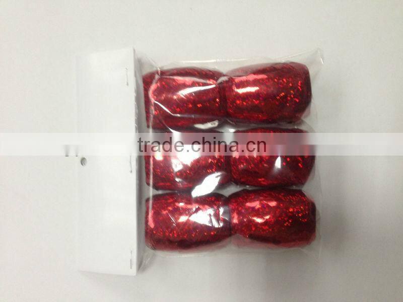 Metallic Effect Ribbon Egg, Bule Metallic Ribbon Roll, Fashinable Printed Ribbon Spool for Decoration