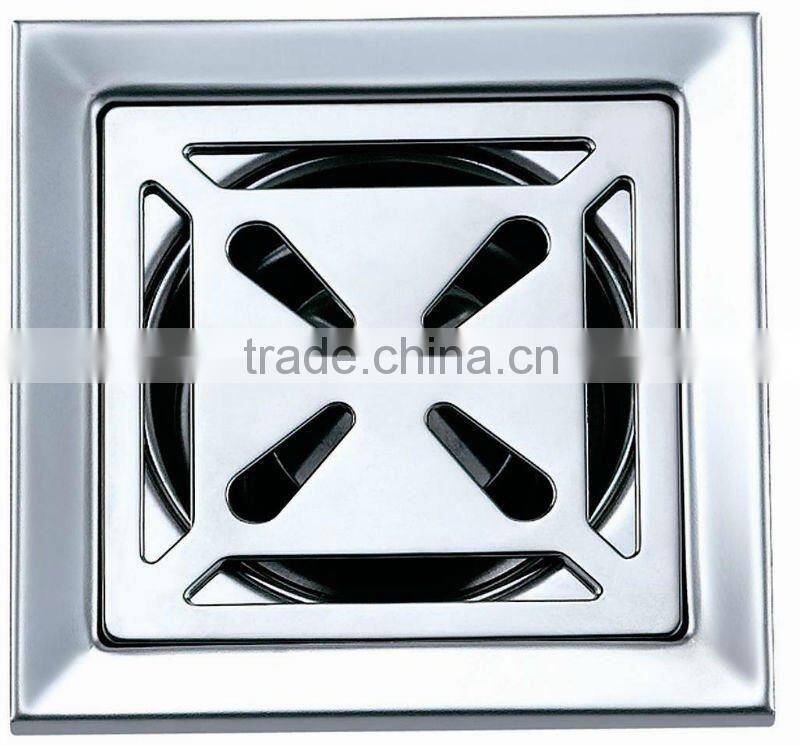 Stainless steel floor drain,square shape,100*100mm,mirror polished.B2122-1