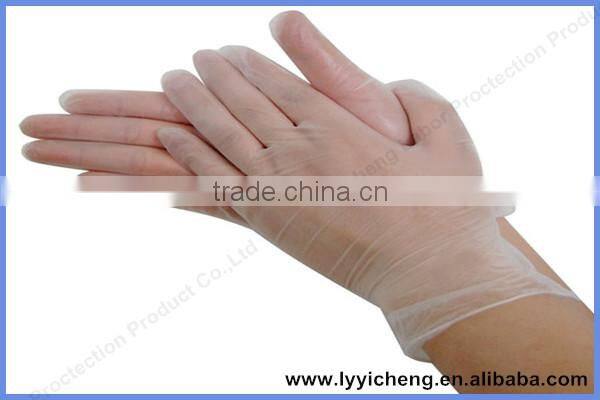 Hairdressing and making up disposable PVC gloves