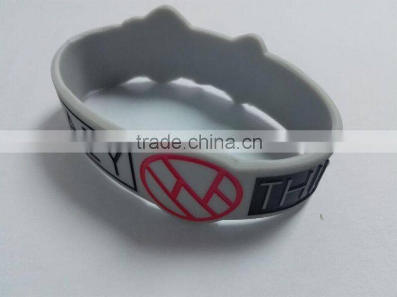 HAZY things debossed logo rubber wrist strap