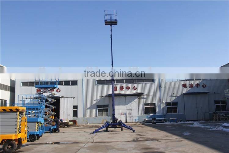 Movable 20m hydraulic cherry picker articulated boom lift