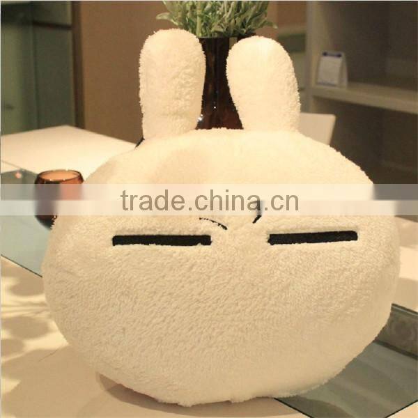 2014 Cute Wholesale Rabbit Shaped printed pillow cases