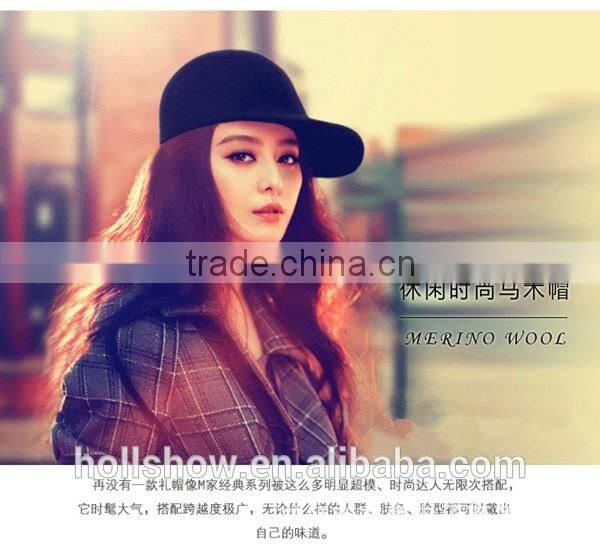 Outdoor Riding Hunting Vintage London Letter M Applique Women Wool Felt Equestrian Cap