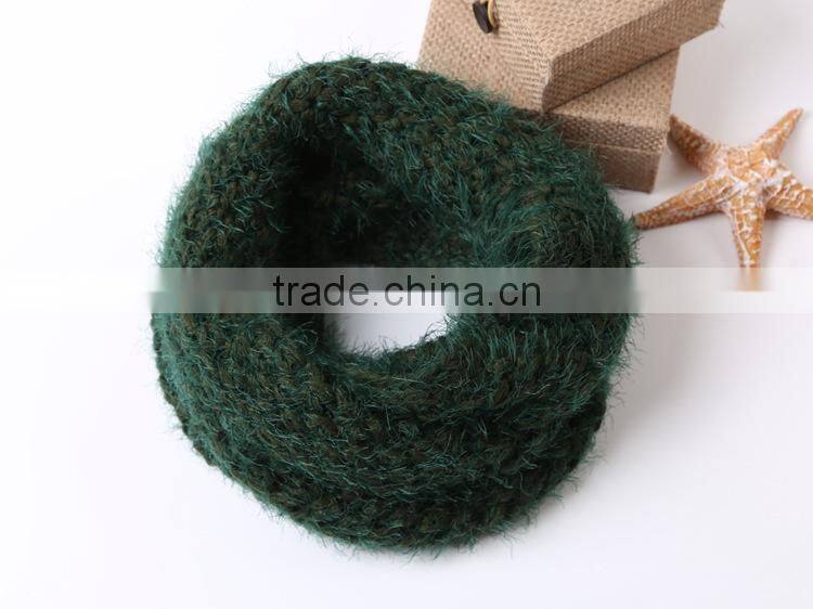 New Style Korean Fashion Soft Plain Knitted Lady Wool Neck Warmer