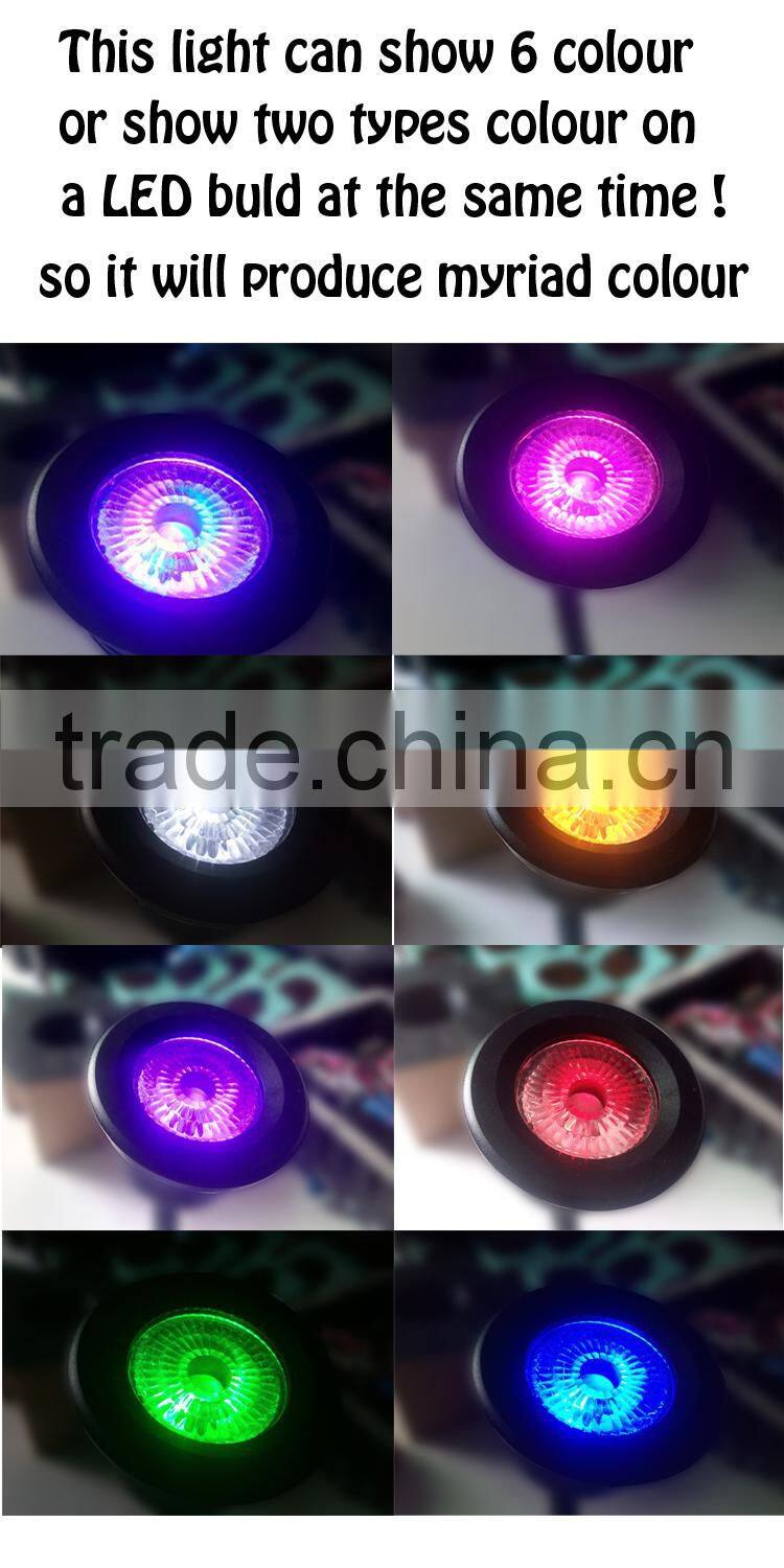 4pcs 6in1RGBWA+UV help plants produce lamps