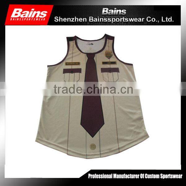 Curve bottom sports singlets,black singlets for mens,custom printed singlets