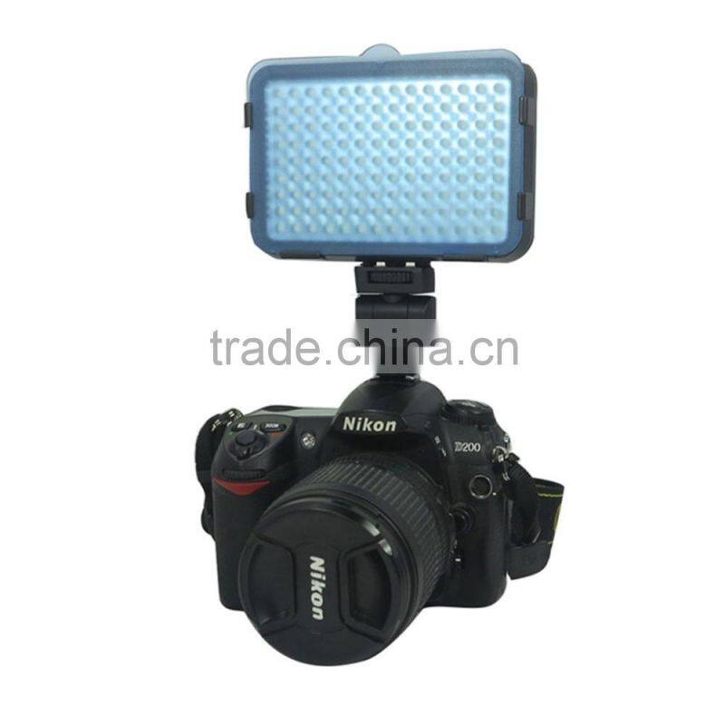 Shoot XT-4 LED Video Light Lamp 8 x 2W Bulbs 6300K Color Temperature + Hot Shoe Bracket for Canon Sony Camera DV Camcorder