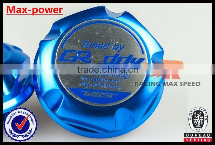 Brand new Suitable for Hyundai M33.6*4*60 aluninum Gredd* car auto fuel tank cap cover MP-CAP-02 blue