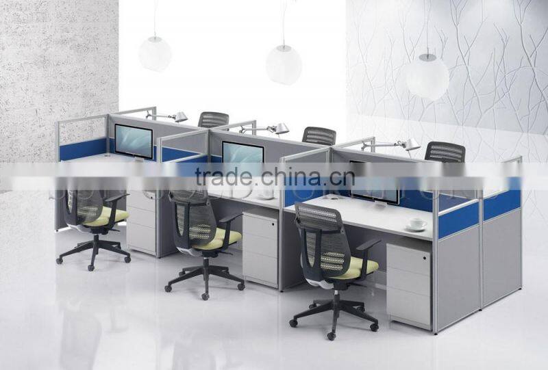China supplier 6 seater Call center Workstation Cubicle for Small Office ( SZ-WS378)
