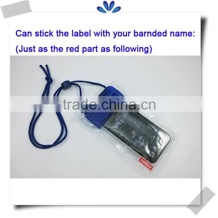 High quality promotion custom printed PVC cell phone waterproof bag