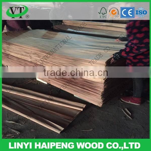 rotary cut 0.32mm grade A water gum face veneer instead of natural gurjan face veneer