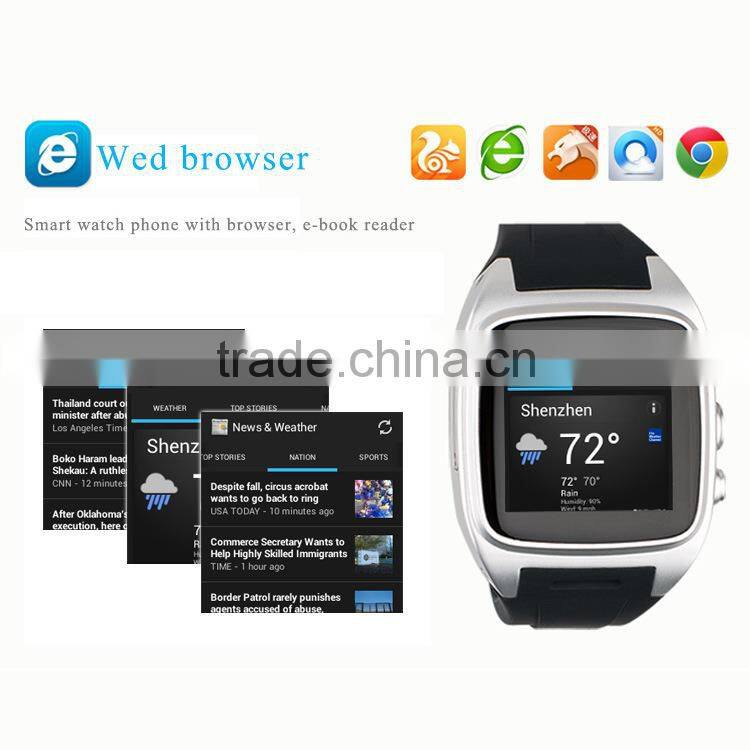 Android gps watch For Android smart phone 2015 waterproof ce rohs bluetooth
