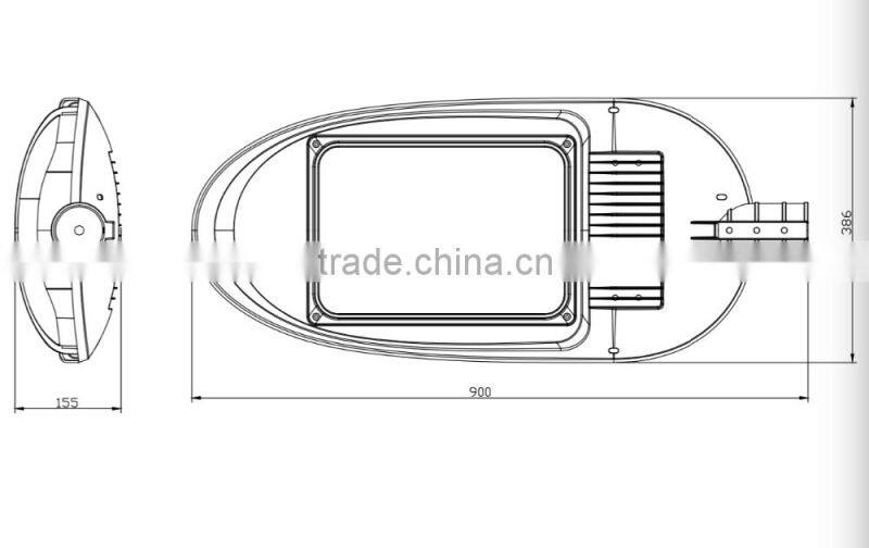 street light housing Aluminum material high lumen Bridgelux chip IP65 waterproof