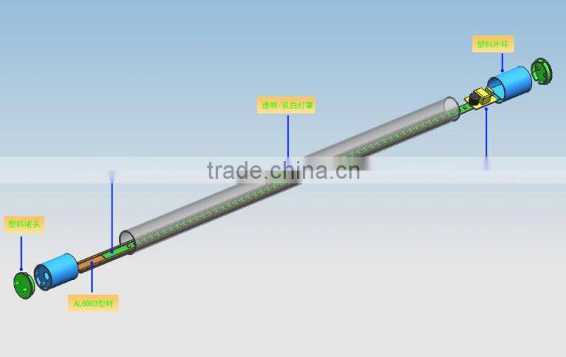 LED Energy-saving Eye-protected Tube Light 10W/18W/24W