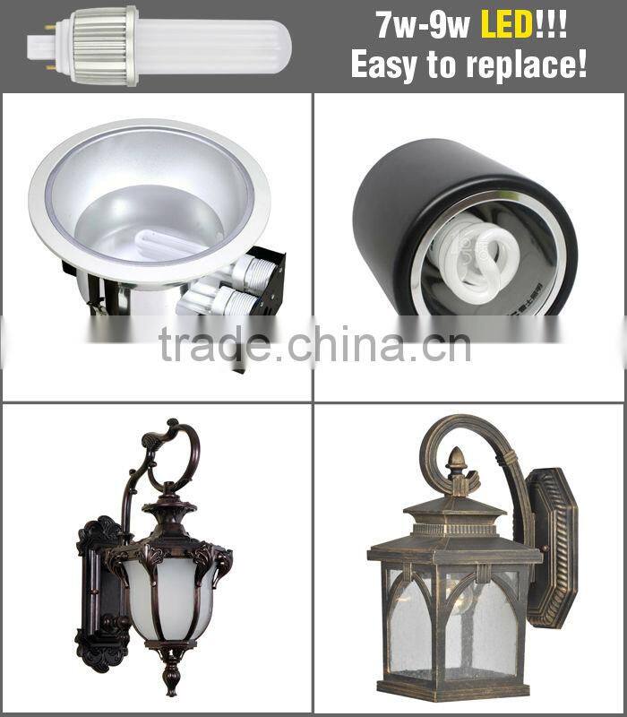 Supermarket shopping mall PL best replacement G24 E27 led corn light 9w