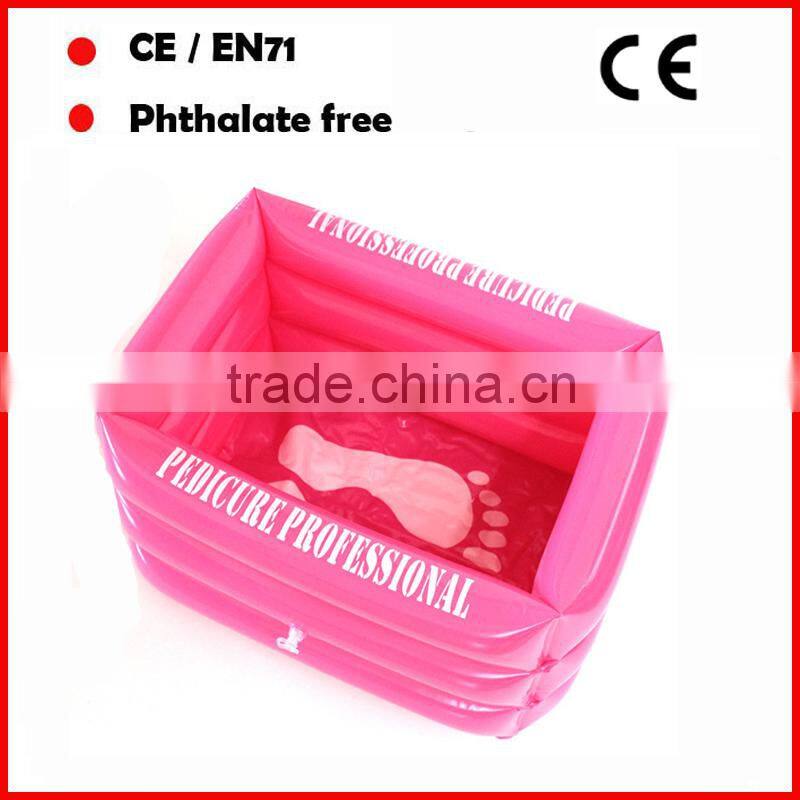 PVC inflatable foot bath / foot spa with logo for promtion