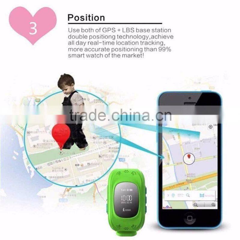 Mini GPS Tracker Smart Kid Q50 Children Watch For Android/IOS Anti-lost Kid