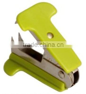 Mini plastic colored staple remover