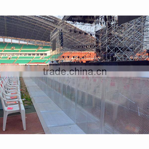 Hot selling concert crowd control barrier, aluminum crowd barricade for sale