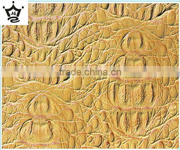 crocodile pattern factory price pvc leather for bags made in china