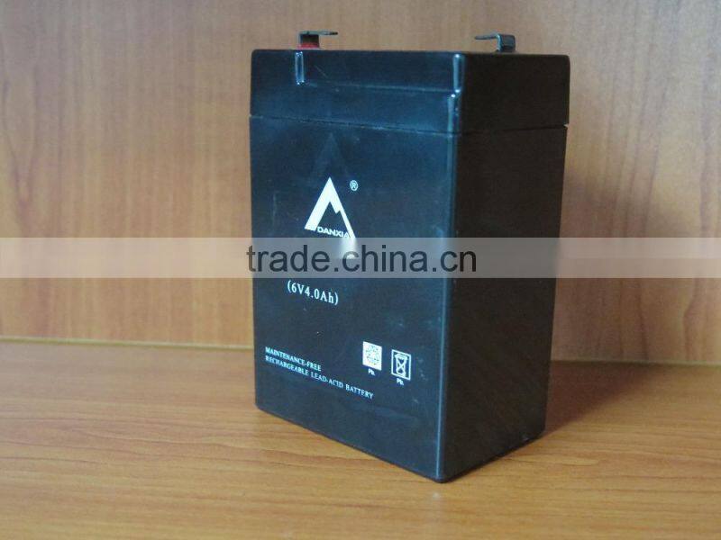 6V 4AH vrla rechargeable lead acid battery 6v ups battery for emergency