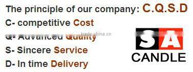 Luxury scented fireworks roman candles in yankee glass jar