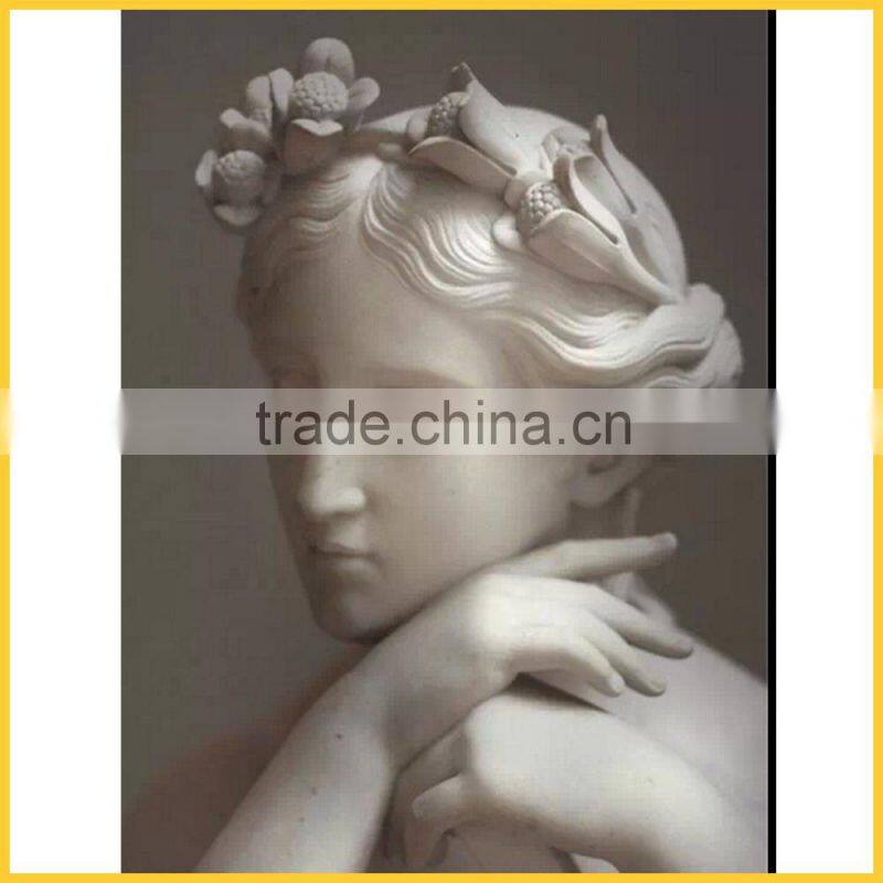 Hand Carved Natural Stone Bust Statue