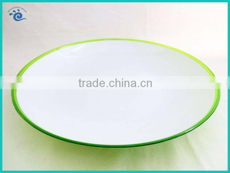 Fancy Colored Decorative Plastic Plates With Competitive Price