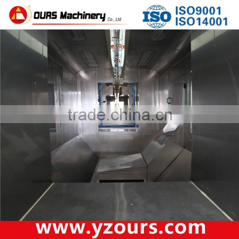pretreatment and powder coating line for For the steel door production