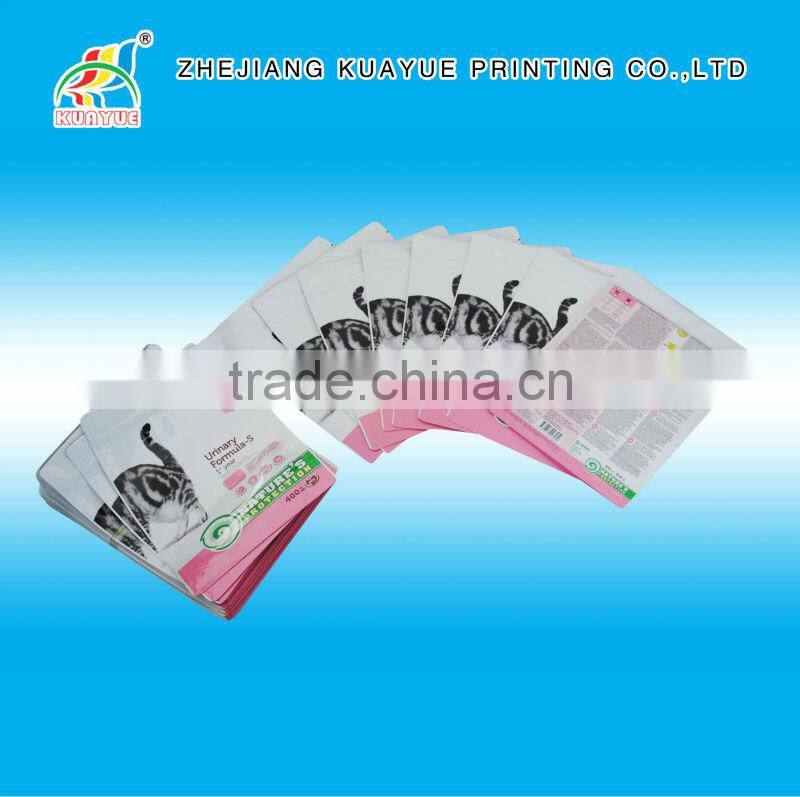 Customized New High Quality Zipper Standup Pouch for Cat Food