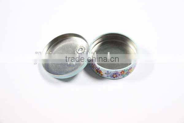 high quality of round tin box / candle metal packaging box