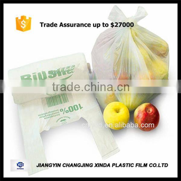 new products low Moq 2016 plastic shopping t-shirt bag promotion