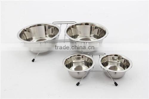 14oz double diner wholesale stainless steel dog bowl