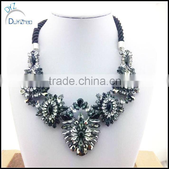 Vintage Design Fashion Copper Plated Chain Bubble Statement necklace